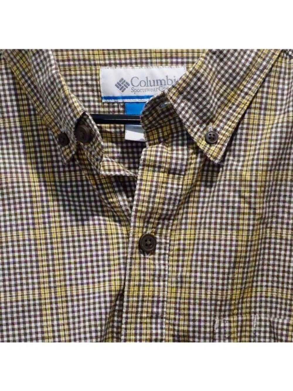 Columbia Men's Plaid Long Sleeve Shirt | Size L | Rugged Comfort Meets Everyday - Picture 2 of 13
